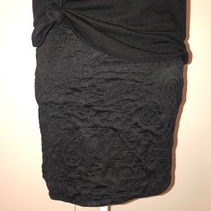 Embossed Mini Skirt